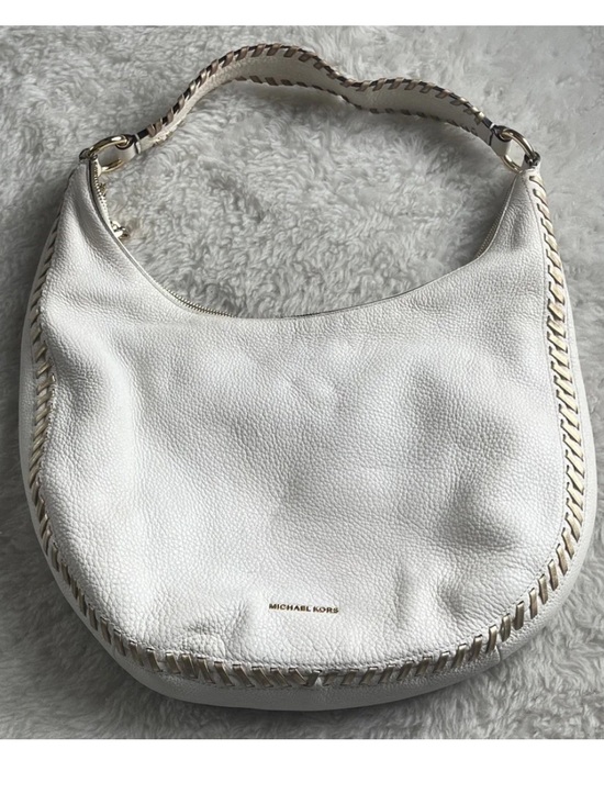 Michael Kors Handbags - Michael Kors Cream Hobo Bag with Gold Accents